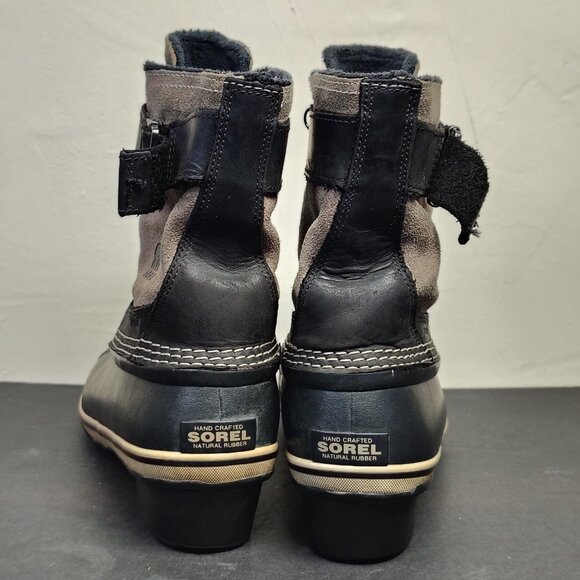 Sorel Boots Womens 10 Fancy Lace II Winter Snow Leather Duck Boots DNL-2125 - Picture 6 of 13